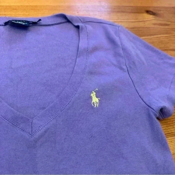 Polo Ralph Lauren v neck T-shirt women M - Picture 5 of 5